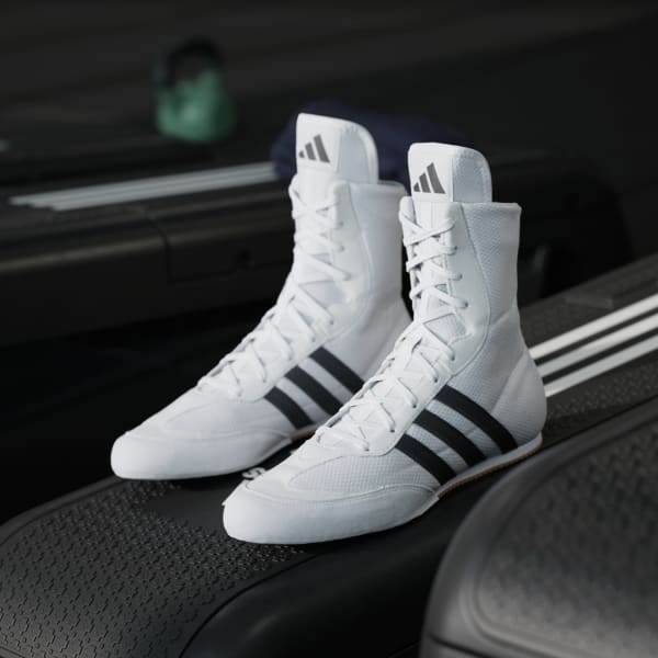 Botas de boxeo Adidas Box Hog 2 Blanco-negro  - Image 4