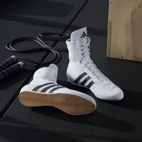 Botas de boxeo Adidas Box Hog 2 Blanco-negro  - Image 7