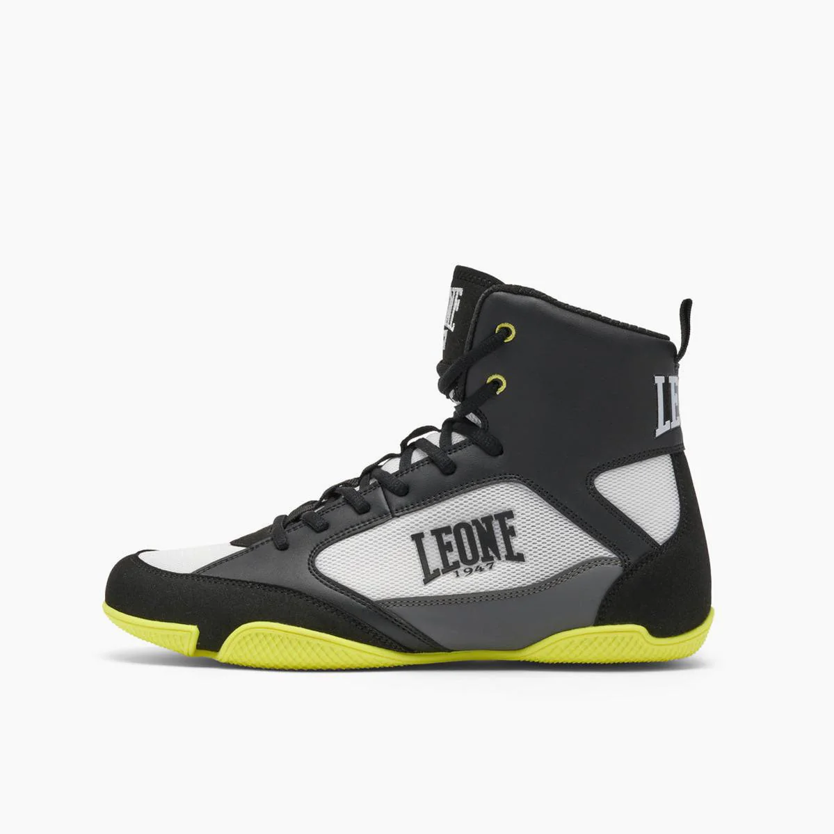 Botas de boxeo Leone 1947 Premium CL110 Negro-lima  - Image 2