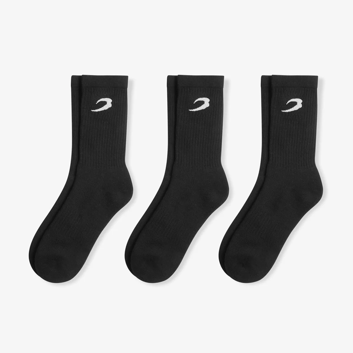 Calcetines Boxraw Crew (3 pares) Negro  - Image 3