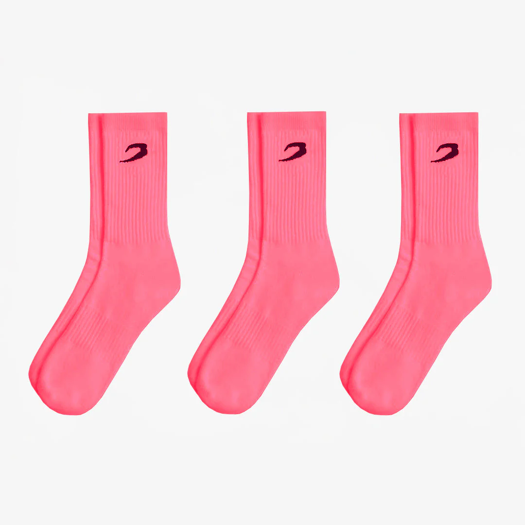 Calcetines Boxraw Crew (3 pares) Rosa  - Image 4