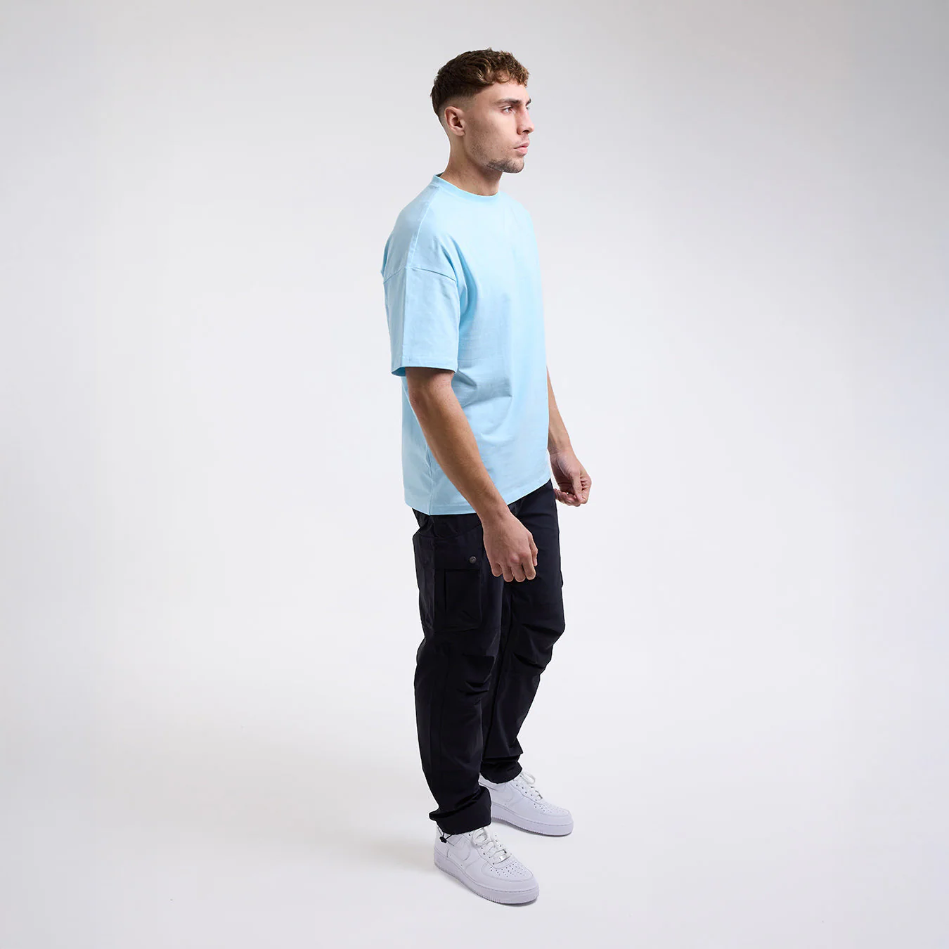 Camiseta Boxraw Lineal Oversize Azul  - Image 5