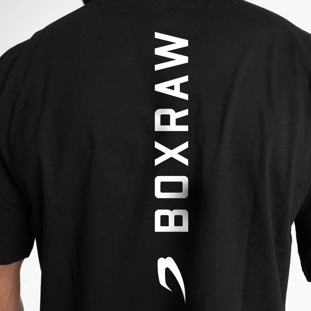 Camiseta Boxraw Lineal Oversize Negro  - Image 9