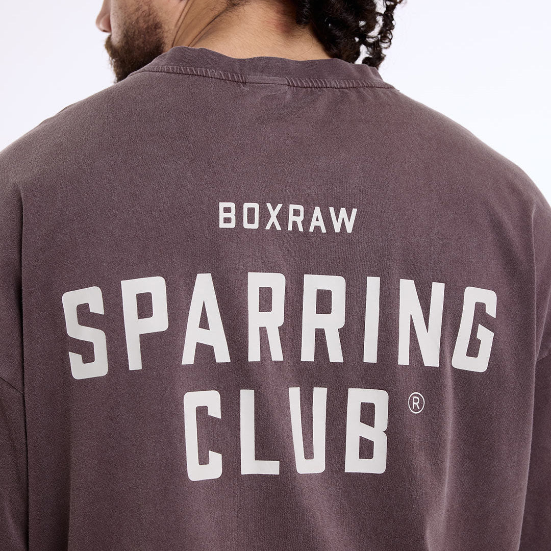 Camiseta Boxraw Sparring Club Oversize Marrón  - Image 8