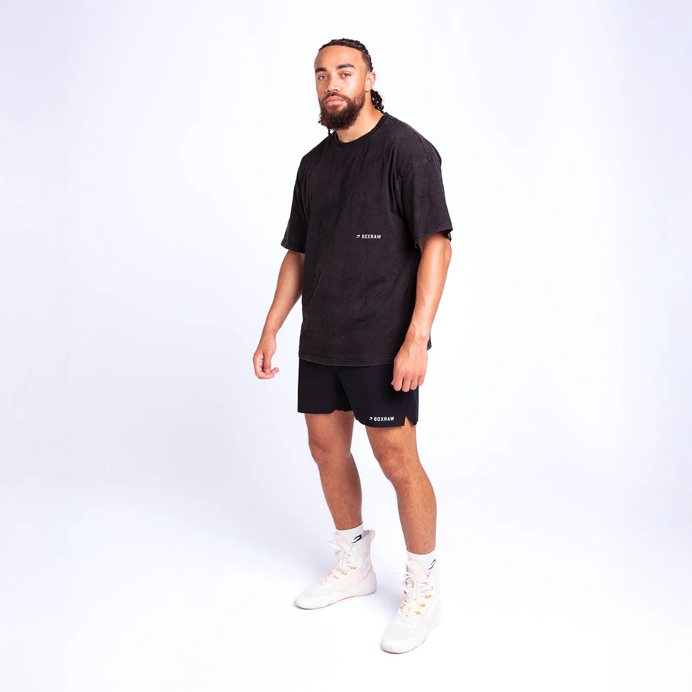 Camiseta Boxraw Sparring Club Oversize Negro  - Image 3