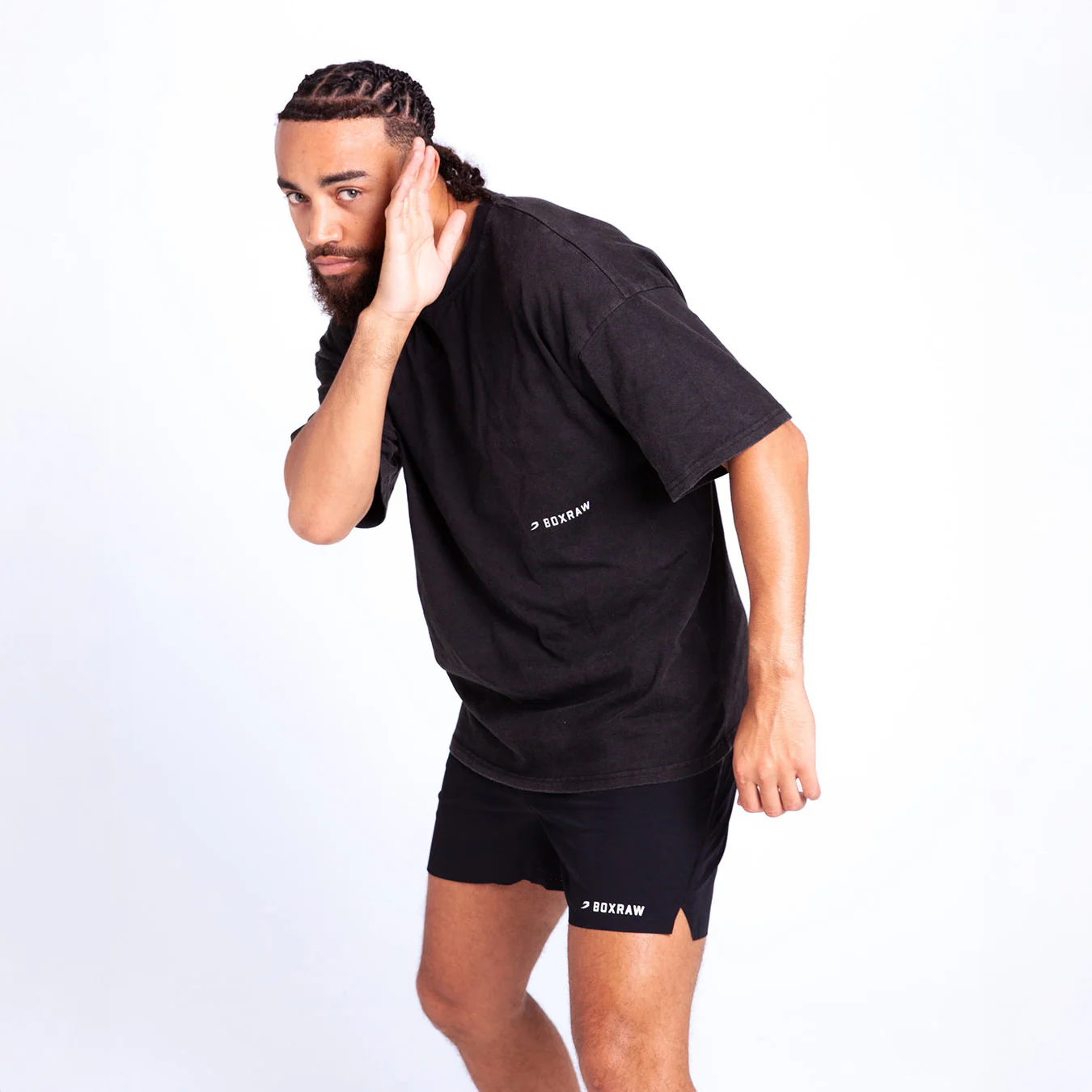 Camiseta Boxraw Sparring Club Oversize Negro  - Image 4