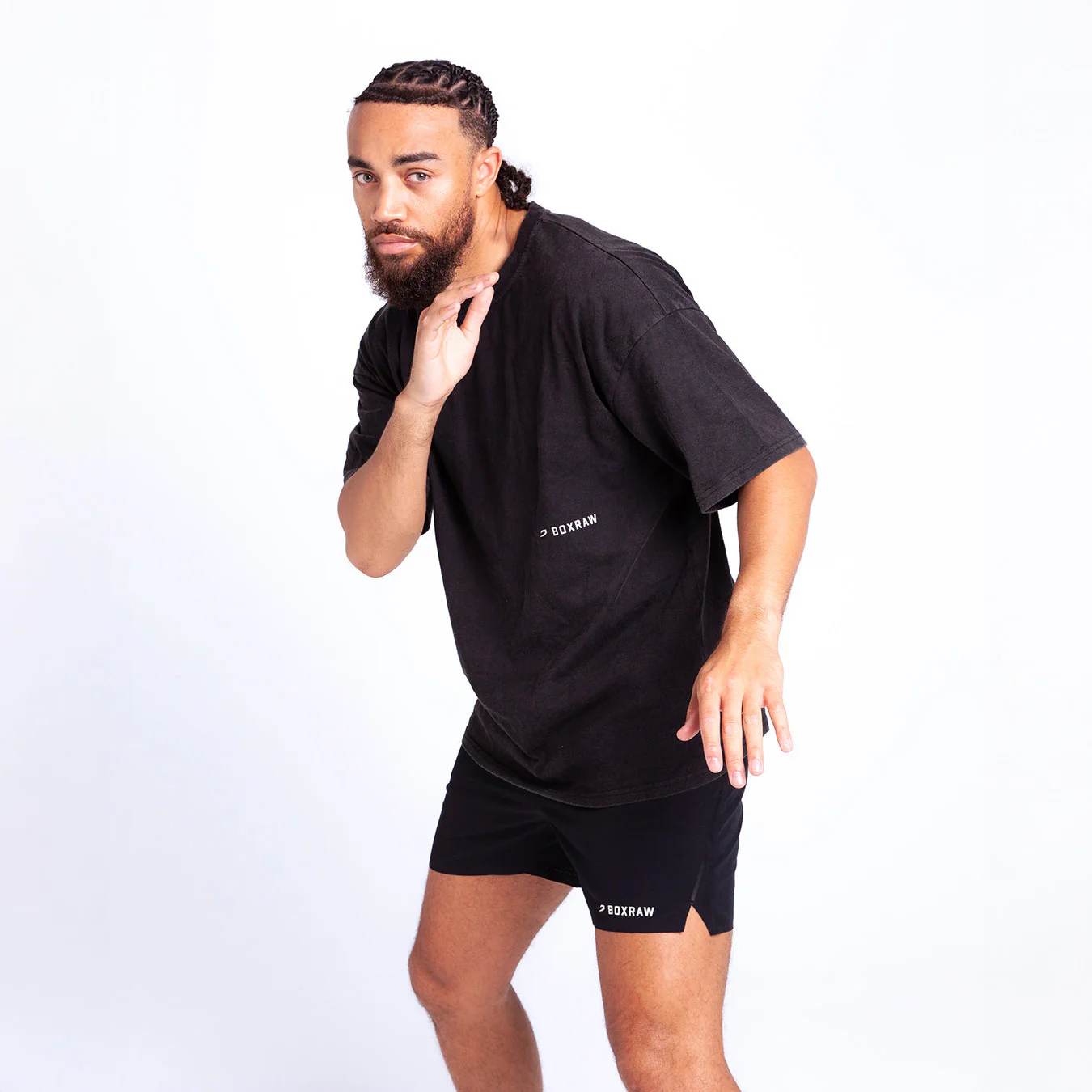 Camiseta Boxraw Sparring Club Oversize Negro  - Image 5