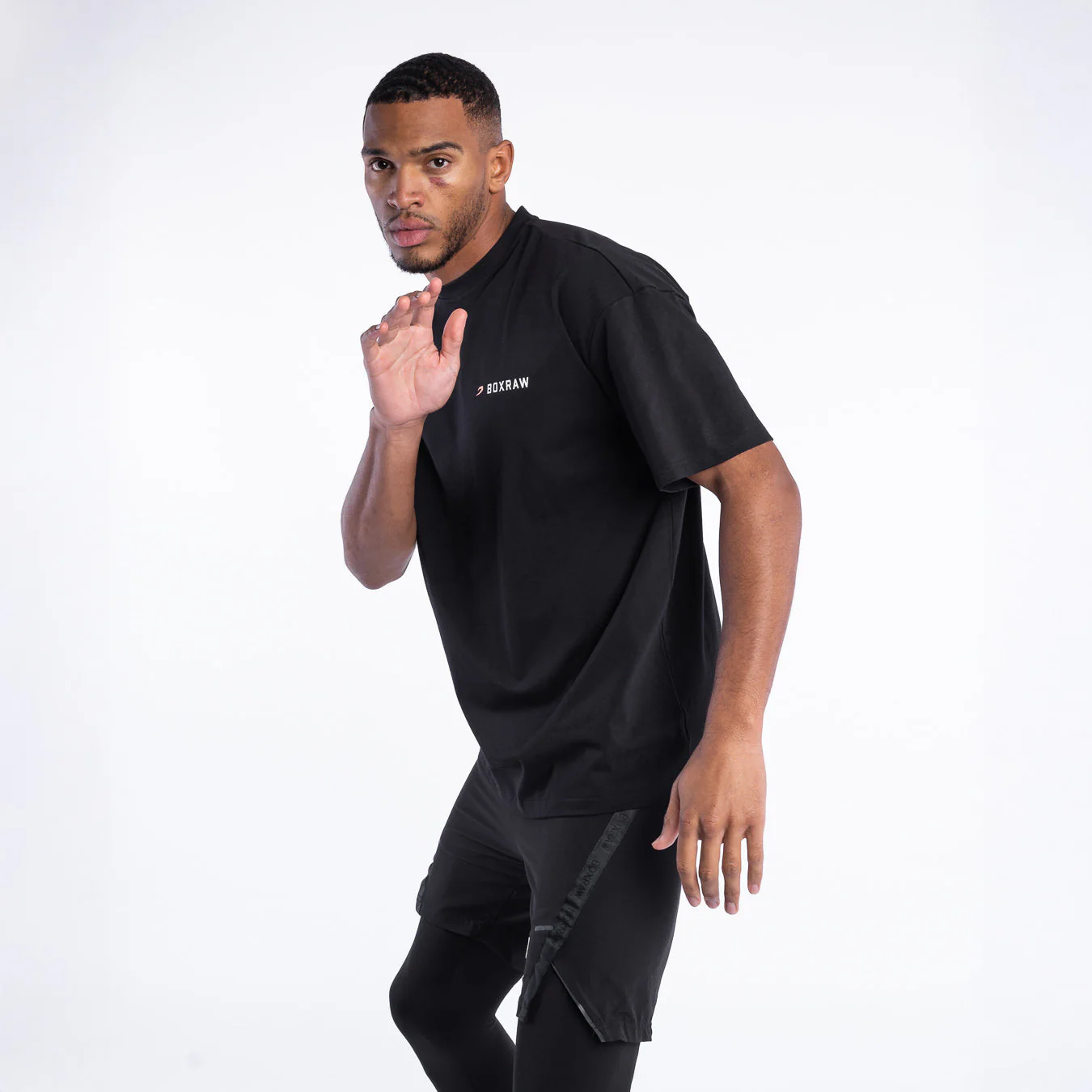 Camiseta Boxraw We Don't Play Boxing Oversize Negro  - Image 4
