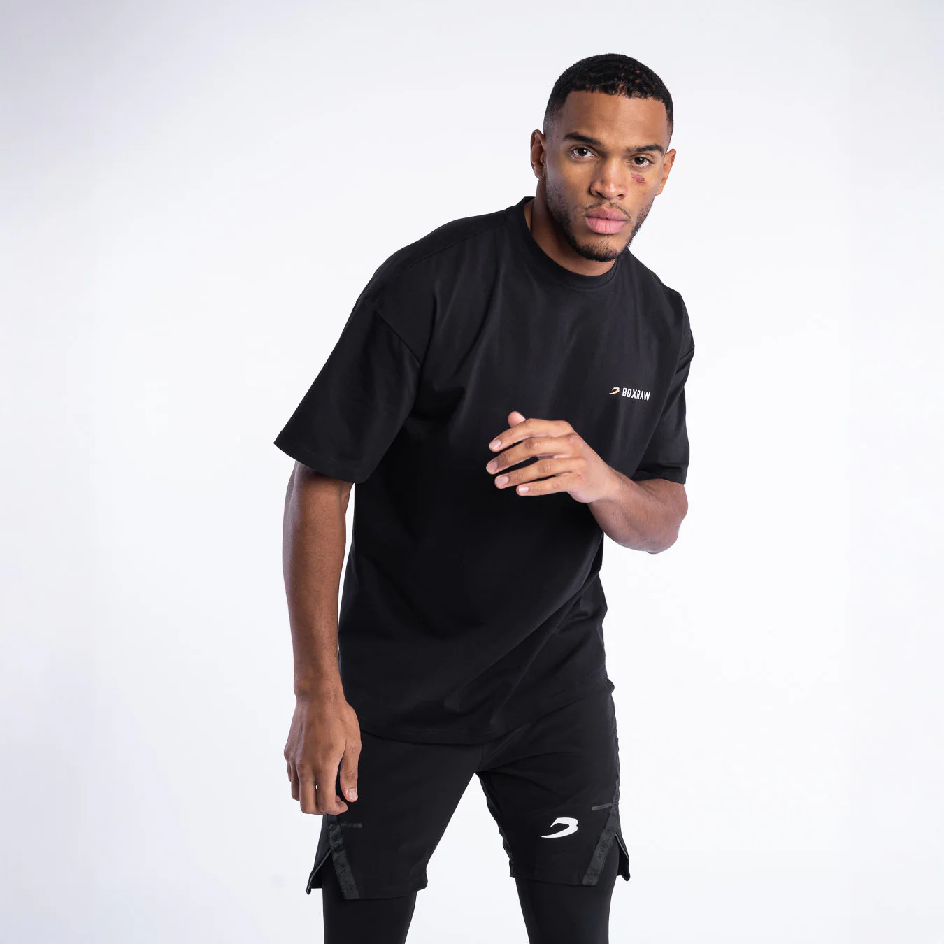 Camiseta Boxraw We Don't Play Boxing Oversize Negro  - Image 5