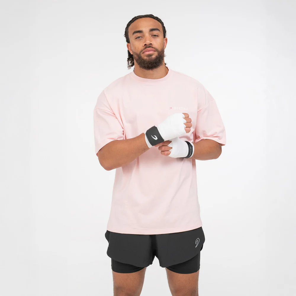 Camiseta Boxraw We Don't Play Boxing Oversize Rosa  - Image 2