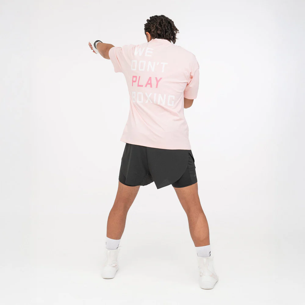 Camiseta Boxraw We Don't Play Boxing Oversize Rosa  - Image 6