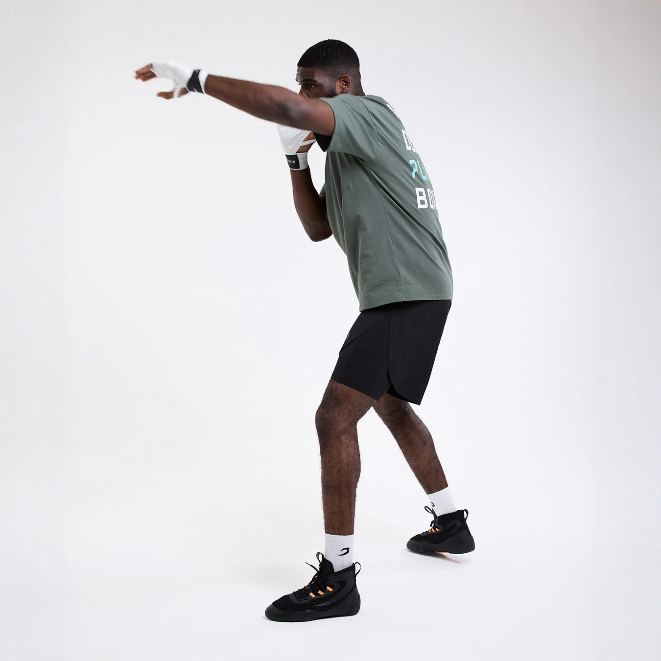 Camiseta Boxraw We Don't Play Boxing Oversize Verde  - Image 3