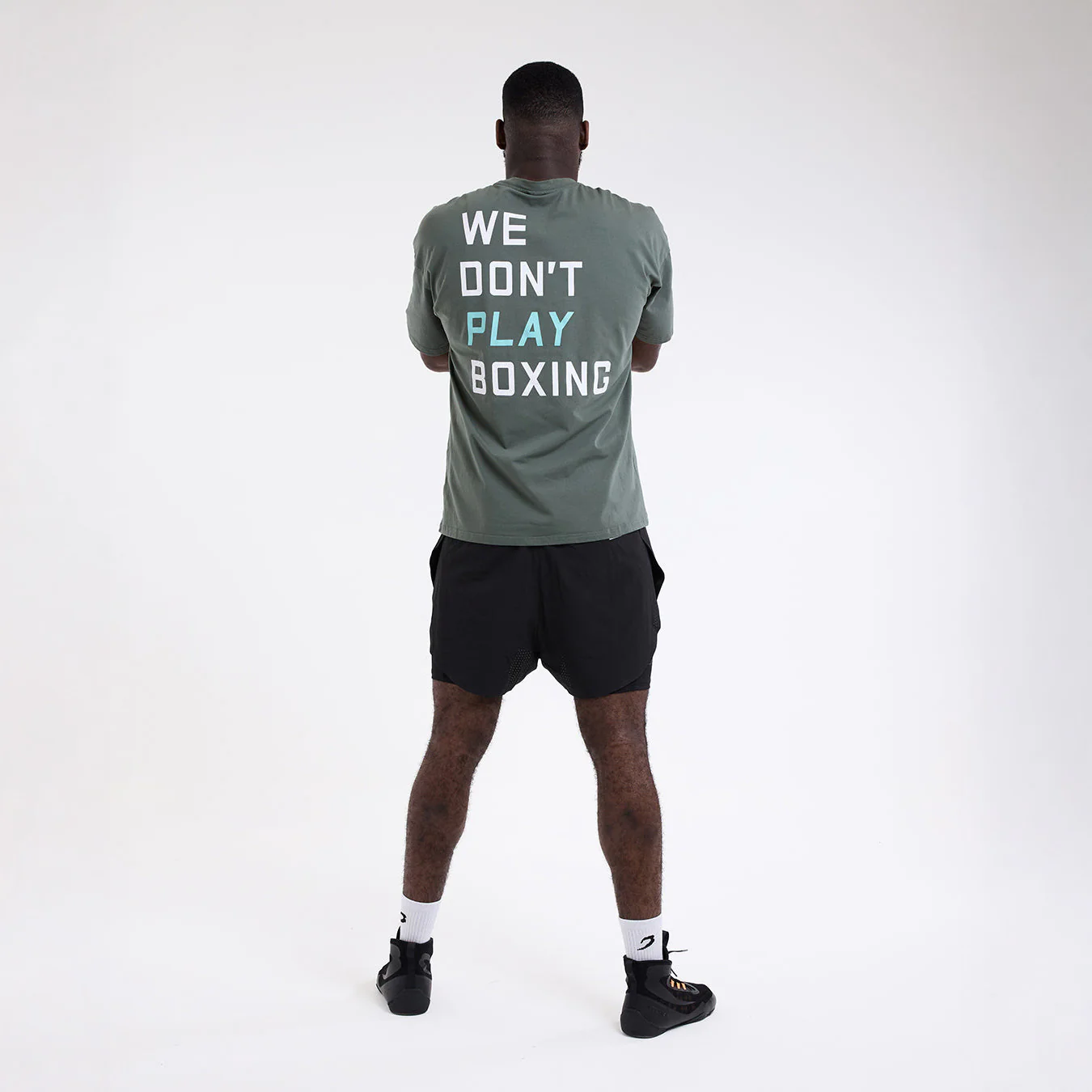 Camiseta Boxraw We Don't Play Boxing Oversize Verde  - Image 4