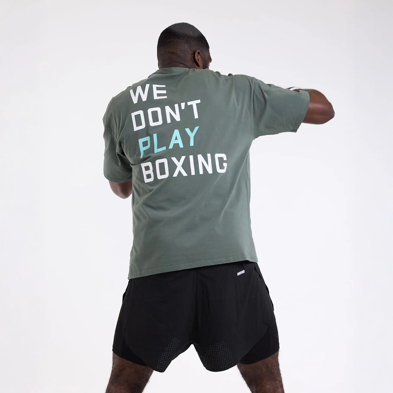 Camiseta Boxraw We Don't Play Boxing Oversize Verde  - Image 6