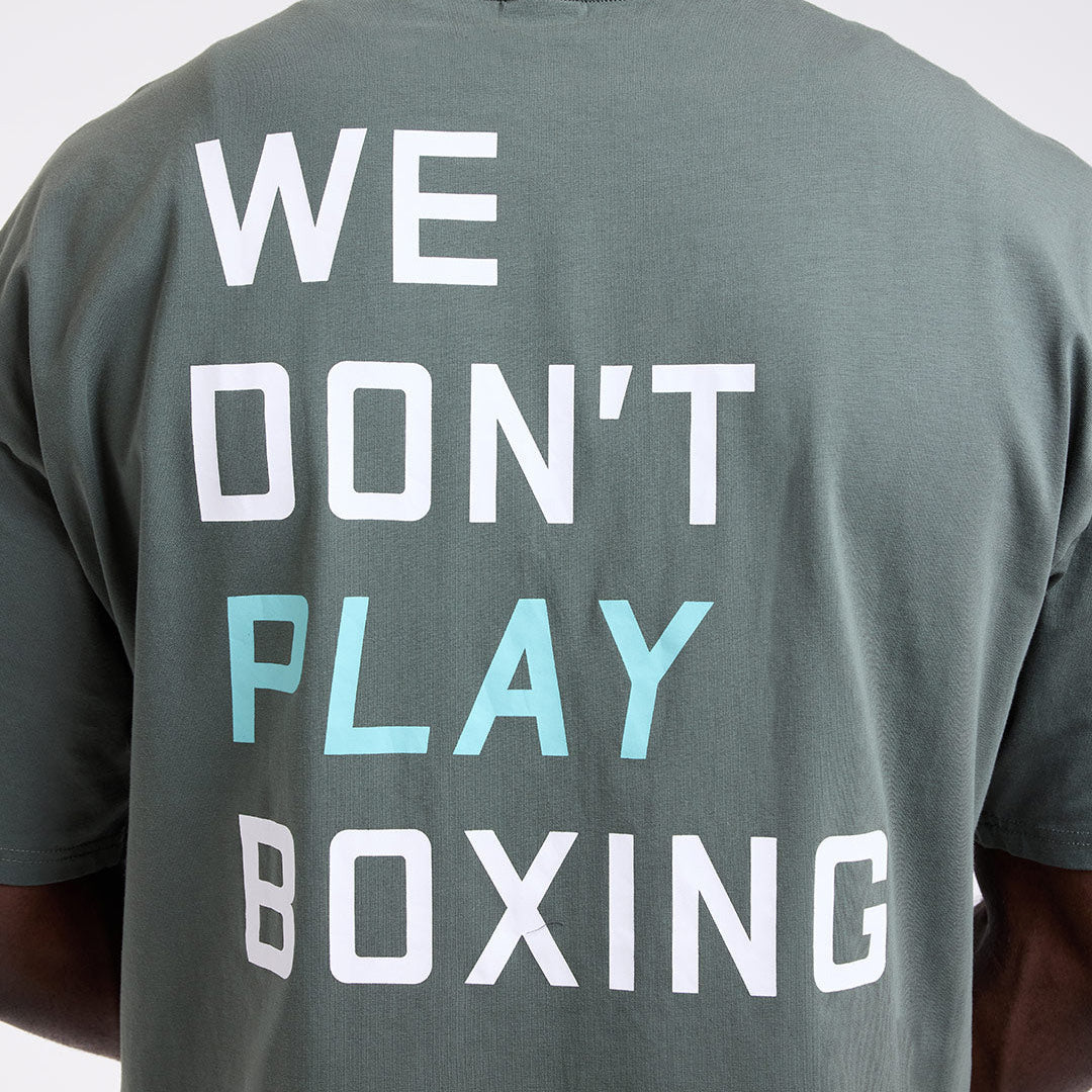Camiseta Boxraw We Don't Play Boxing Oversize Verde  - Image 8