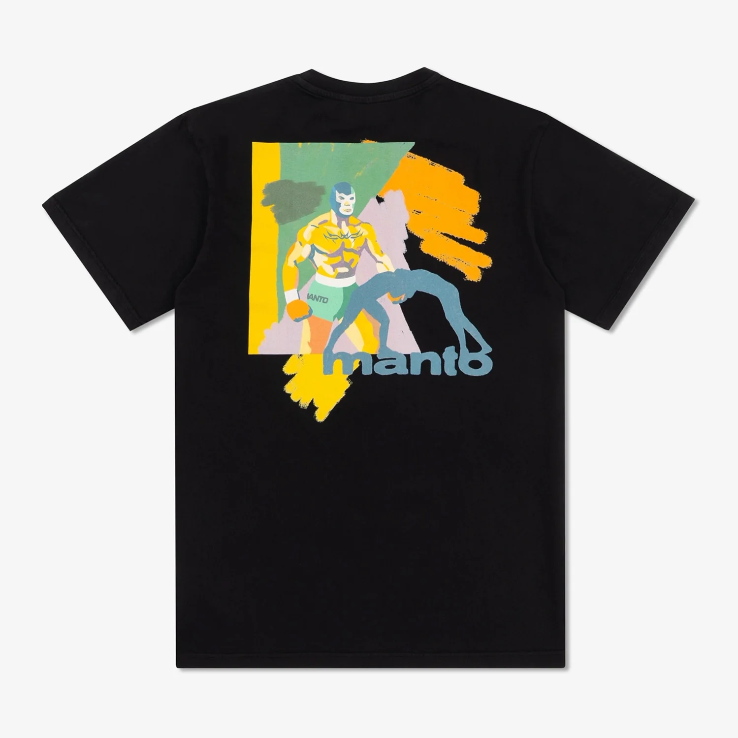 Camiseta Manto Luchador Negro 