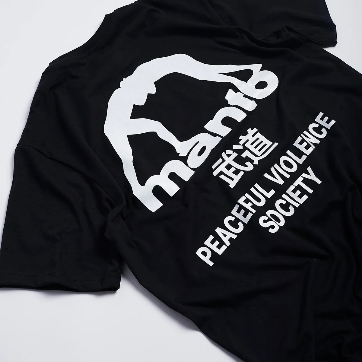Camiseta Manto SOCIETY Negro-blanco - Image 3