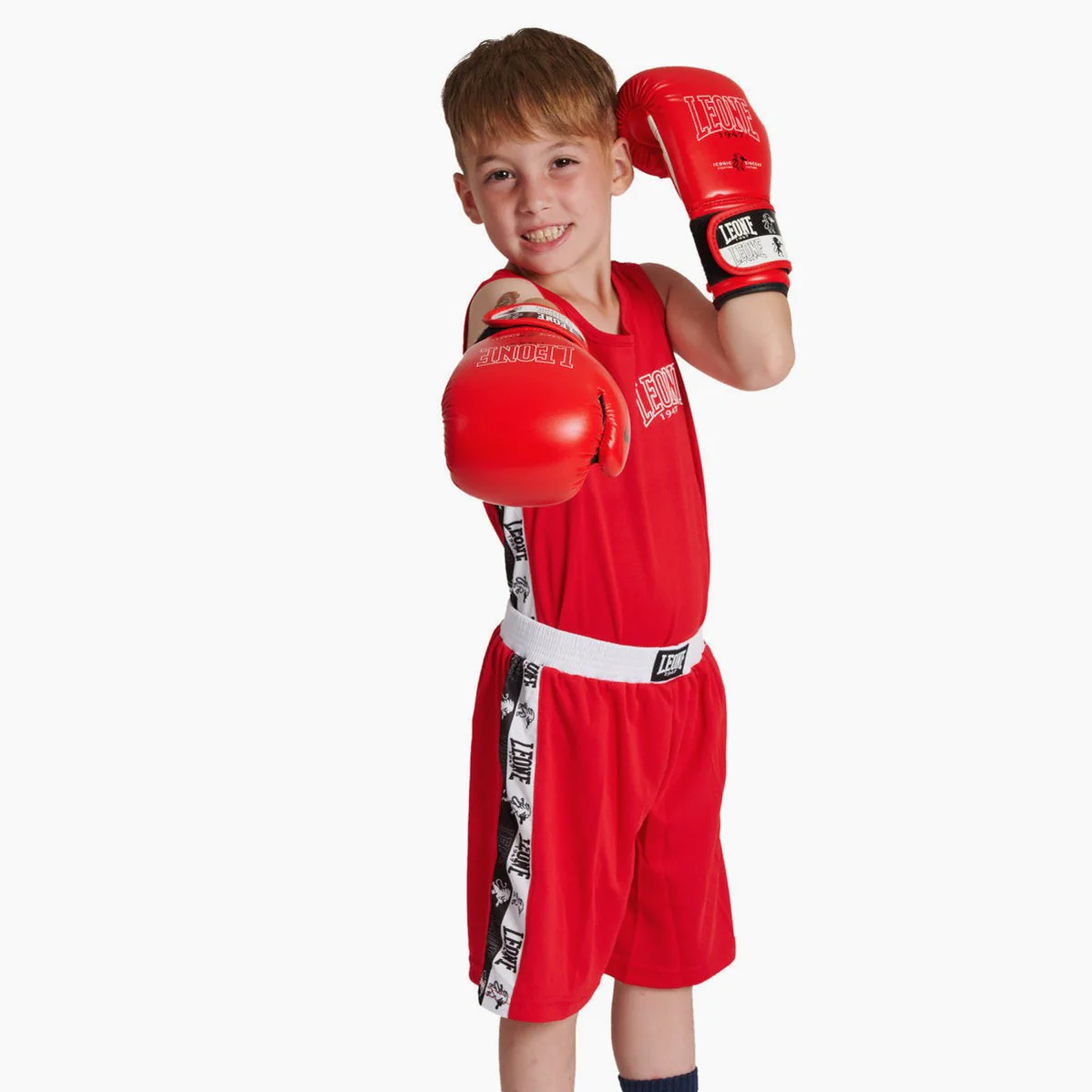Camiseta sin mangas niño boxeo Leone Iconic AB231J  - Image 13