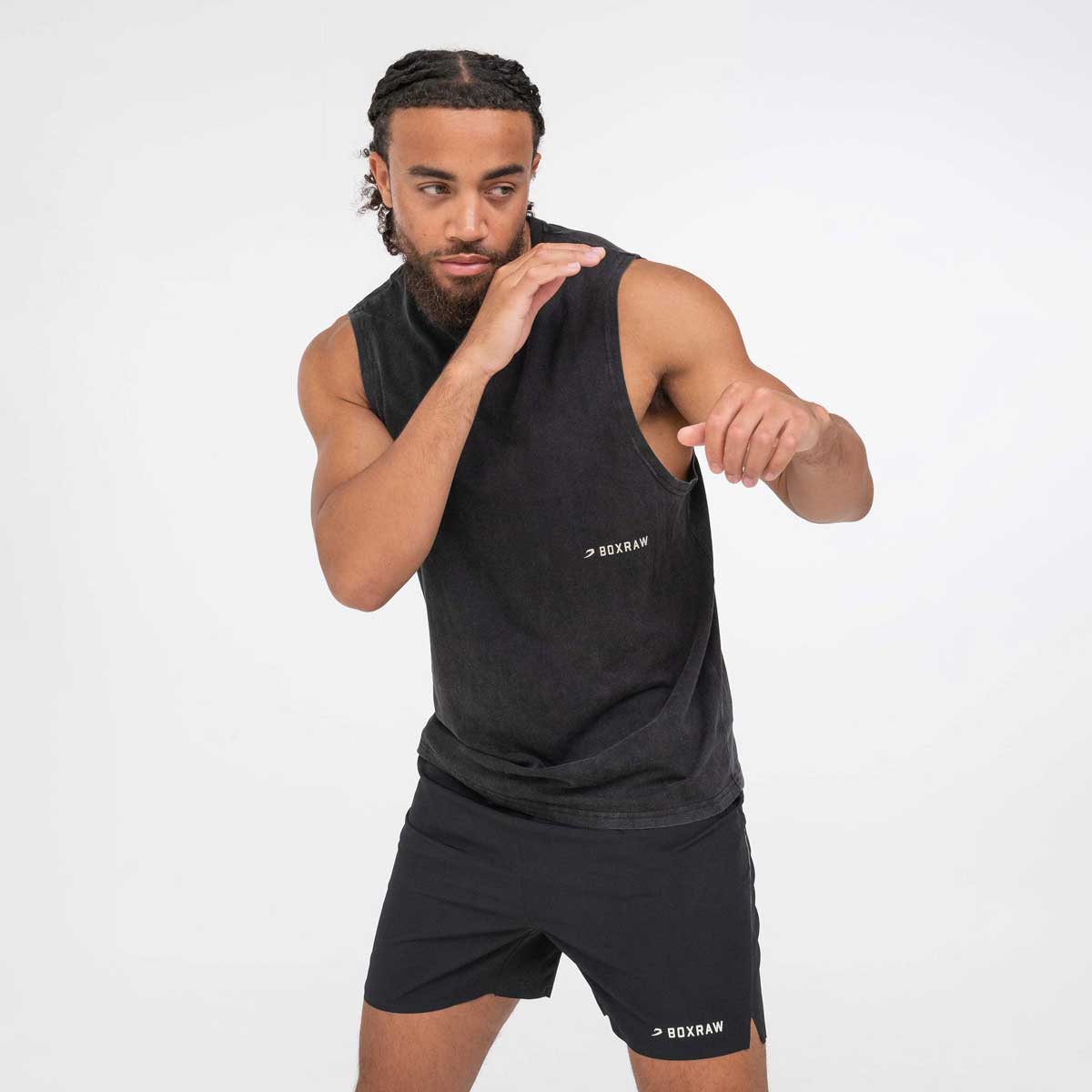 Camiseta sin mangas Boxraw Sparring Club Negro  - Image 6