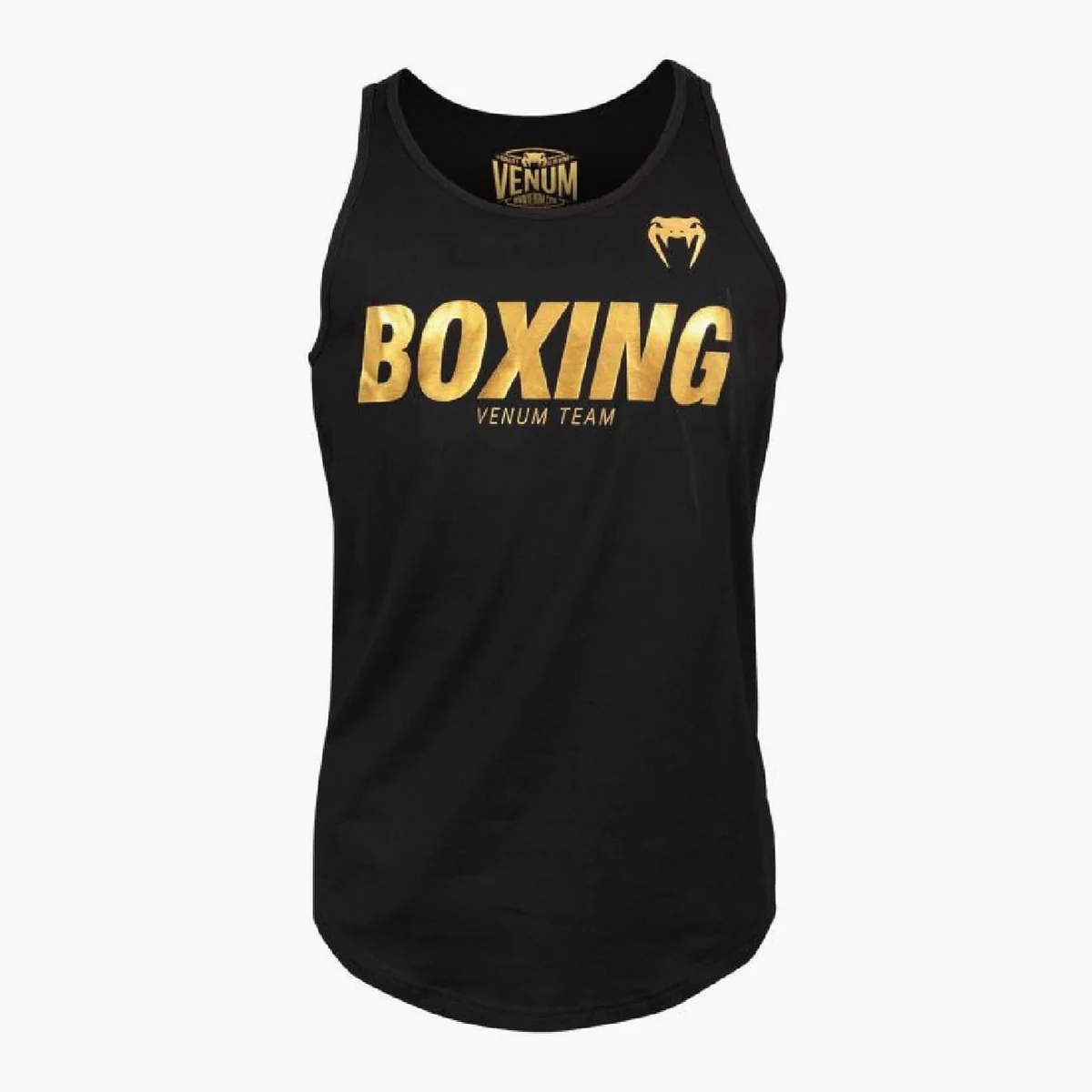 Camiseta sin mangas Venum Boxeo VT Negro-Oro 