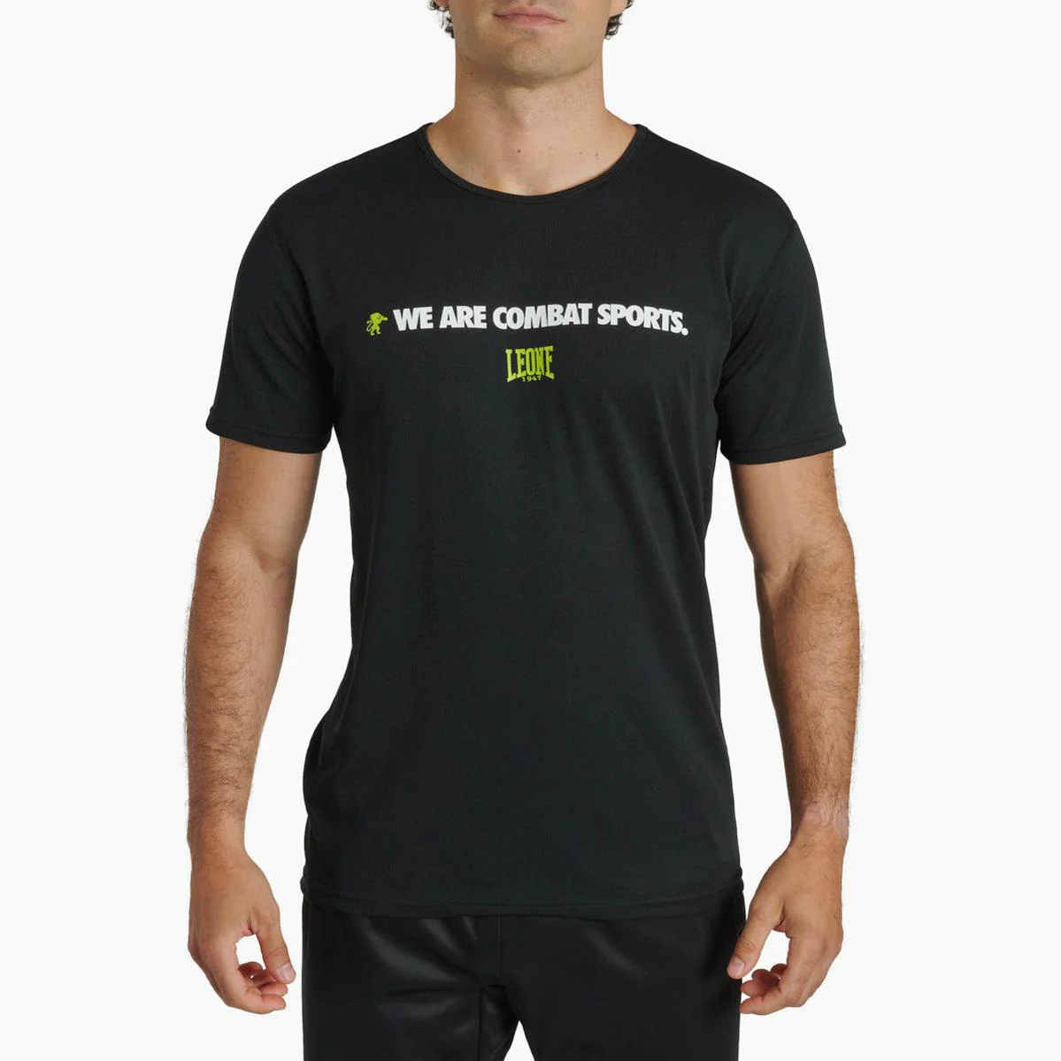 Camiseta técnica Leone Logo Wacs ABX126 Negro 