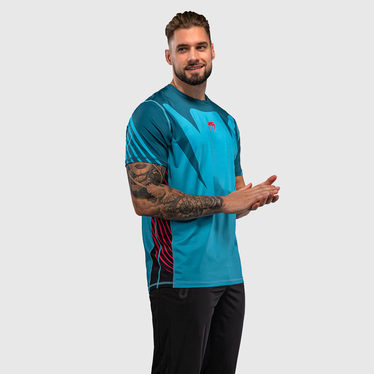 Camiseta Venum Attack 90 Dry Tech Turquesa  - Image 2