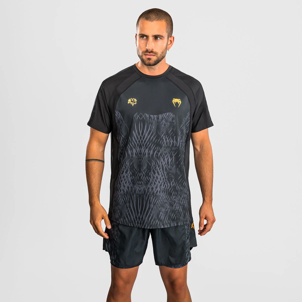 Camiseta Venum Dry Tech Chimaev Wild Borz Negro