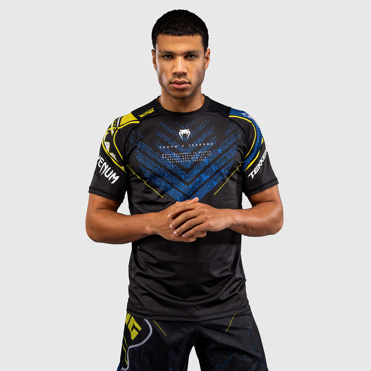 Camiseta Venum Dry Tech Tekken 8 King Negro-amarillo 