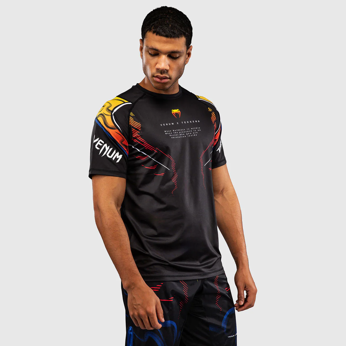 Camiseta Venum Dry Tech Tekken 8 Yoshimitsu Negro-naranja  - Image 2