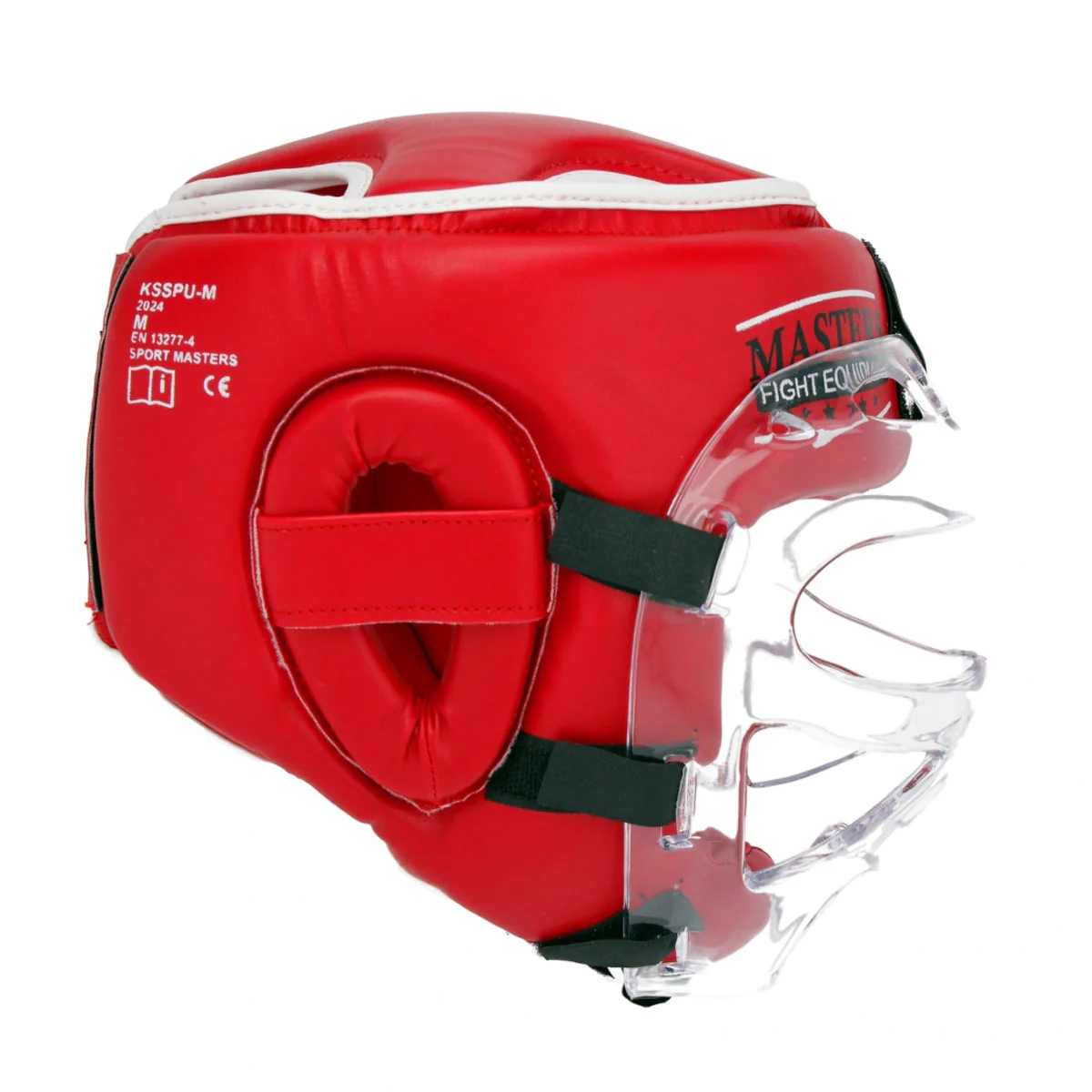 Casco con visera Masters WAKO Rojo  - Image 3
