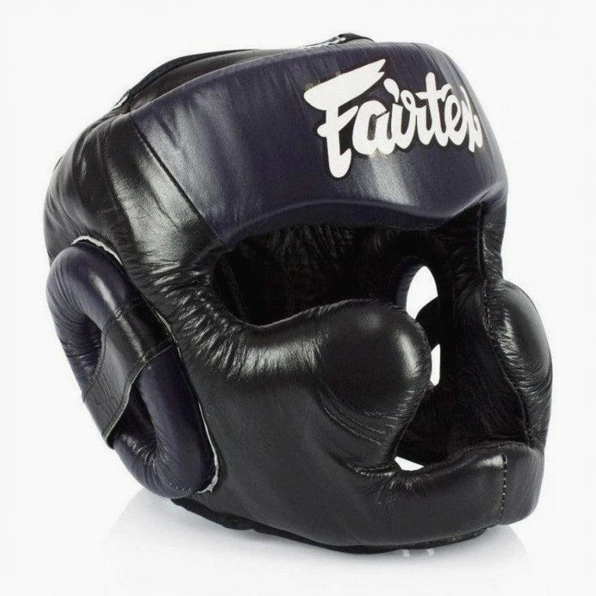 Casco Fairtex Diagonal Vision Sparring HG13 Negro-azul  - Image 2