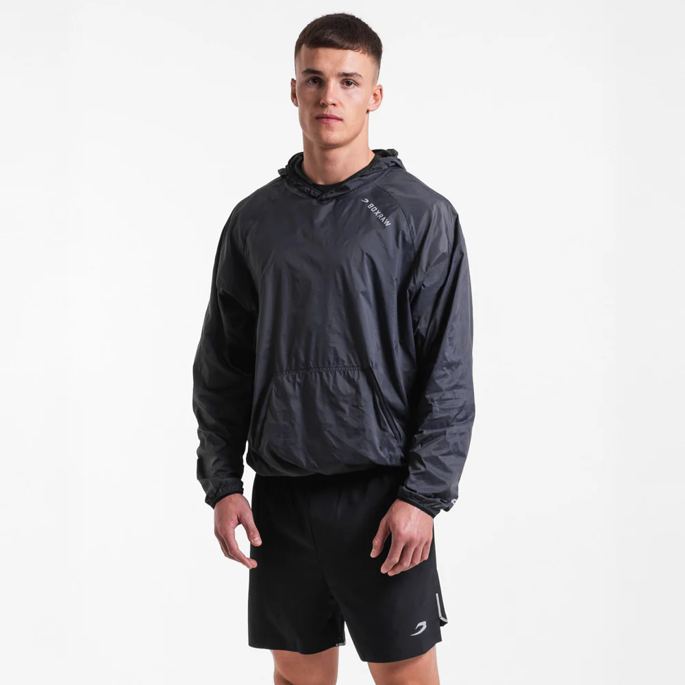 Chaqueta cortavientos Boxraw Genaro Oversize negra 