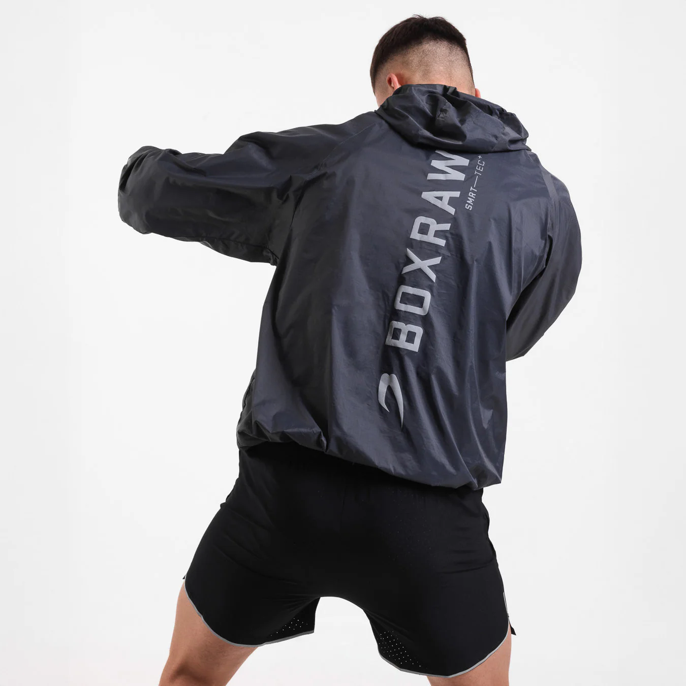 Chaqueta cortavientos Boxraw Genaro Oversize negra  - Image 4