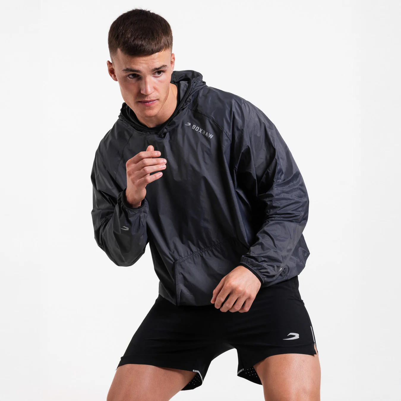Chaqueta cortavientos Boxraw Genaro Oversize negra  - Image 6