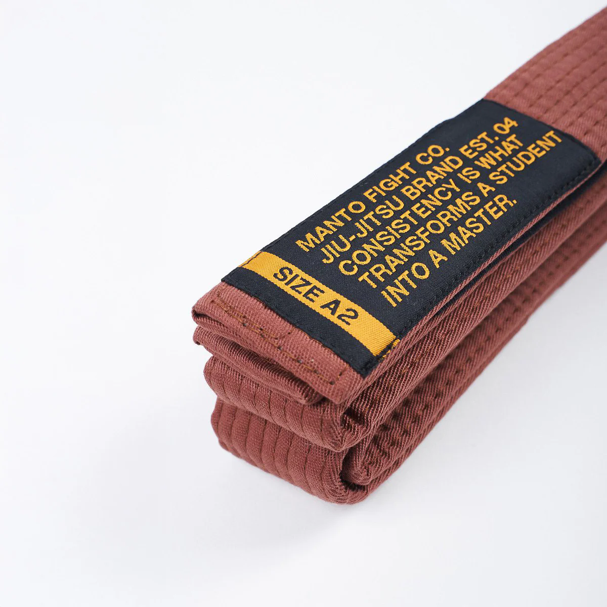 Cinturón BJJ Manto Motto Marrón  - Image 2