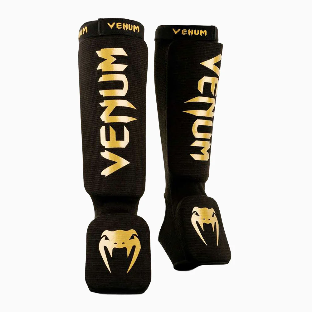 Espinilleras con protector de pies a media Venum Kontact 