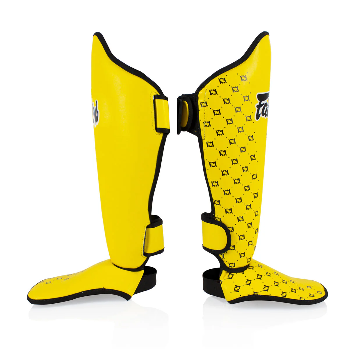 Espinilleras Fairtex Competición SP5 con parapiés Amarillo  - Image 3