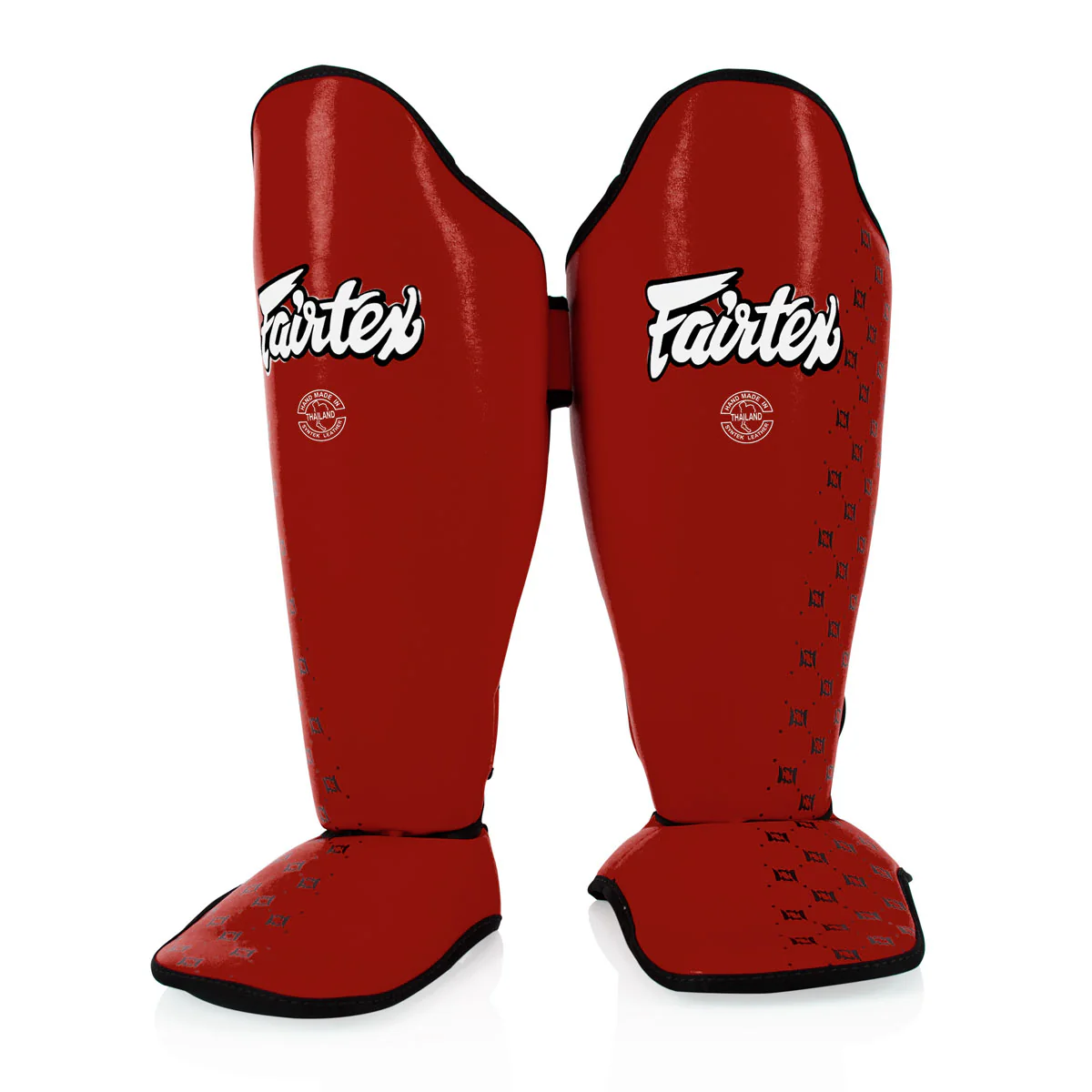 Espinilleras Fairtex Competición SP5 con parapiés Rojo - Image 2