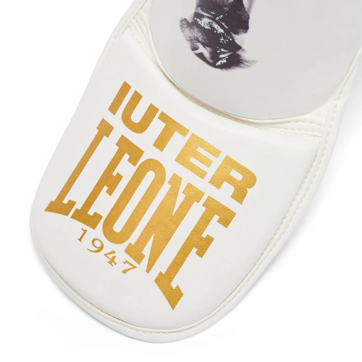 Espinilleras Leone Iuter PT01IU con parapiés Blanco  - Image 5