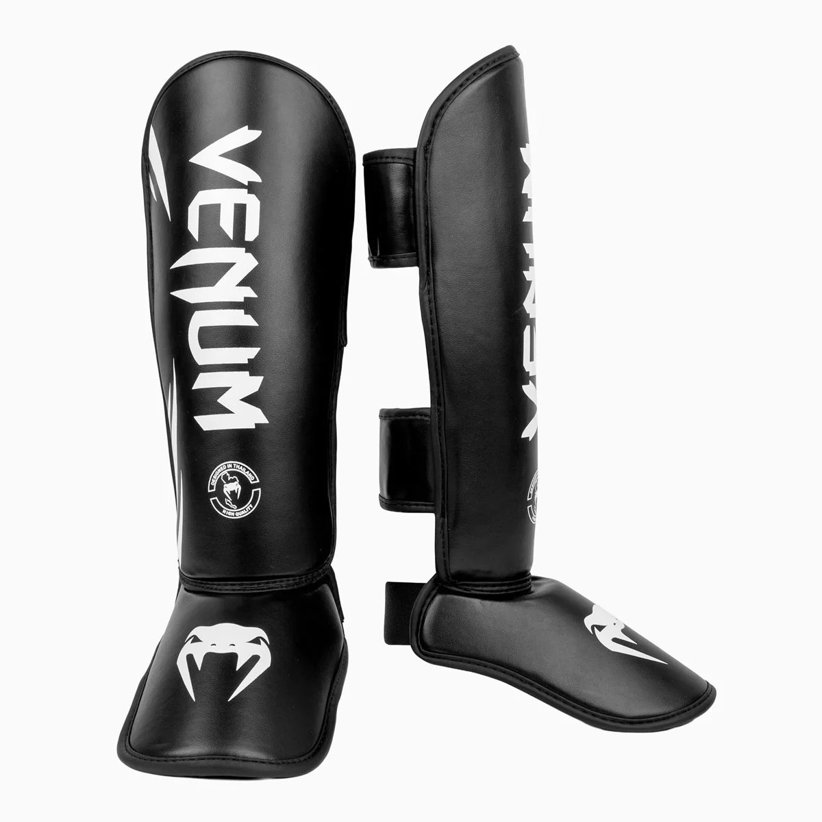 Espinilleras niño Venum Challenger Negro-blanco 