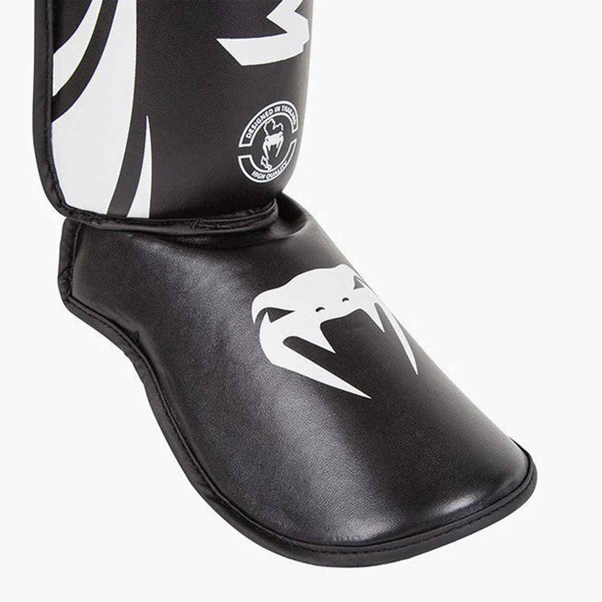 Espinilleras Venum Challenger Negro Blanco  - Image 3