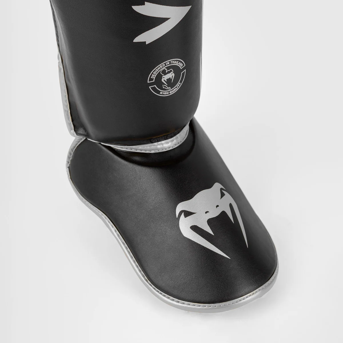 Espinilleras Venum Challenger Negro-plata  - Image 5