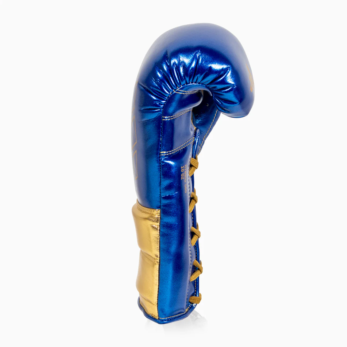 Guantes de boxeo Adidas Hybrid 500 Pro con Cordones Azul-oro - Image 2