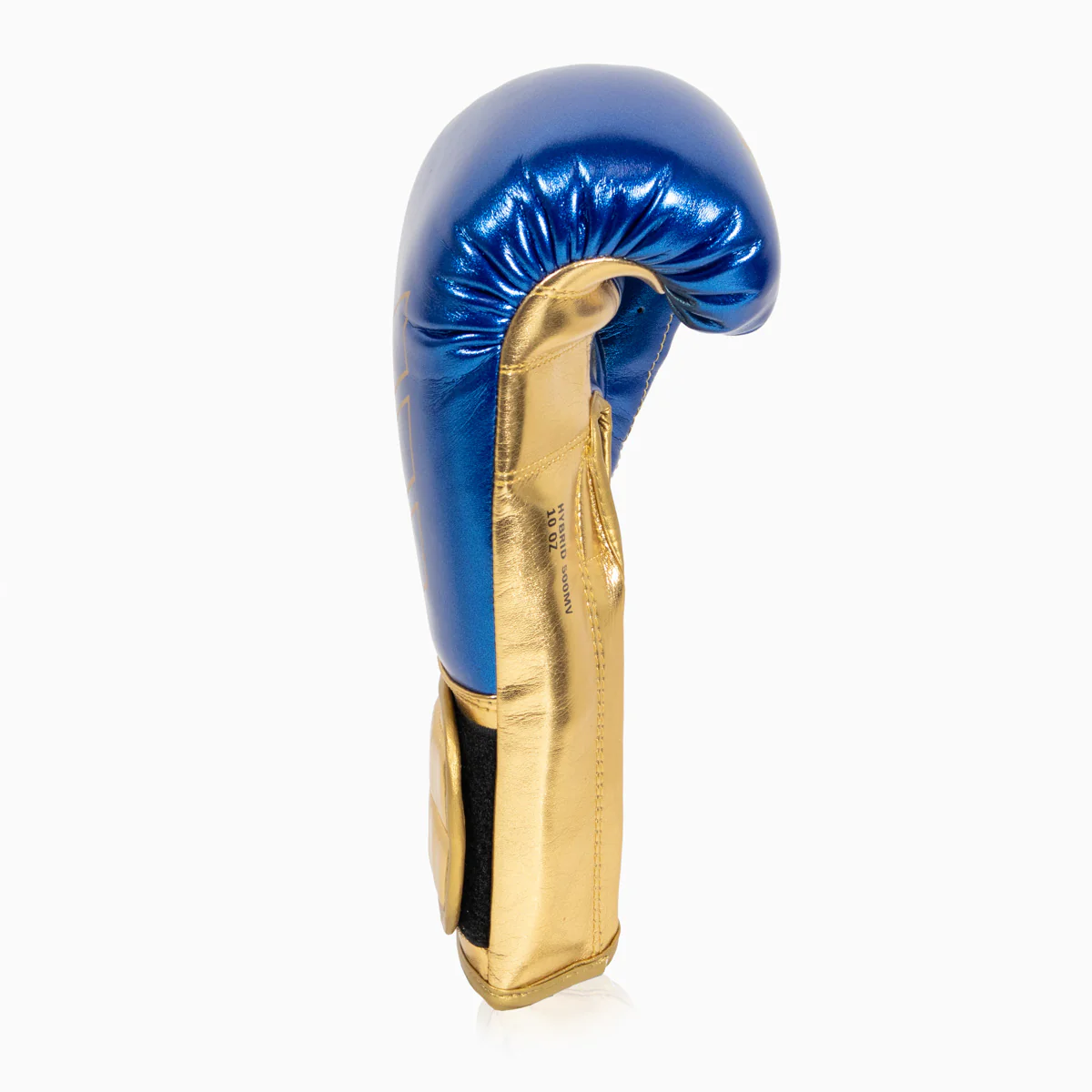 Guantes de boxeo Adidas Hybrid 500 Pro con Velcro Azul-oro  - Image 2