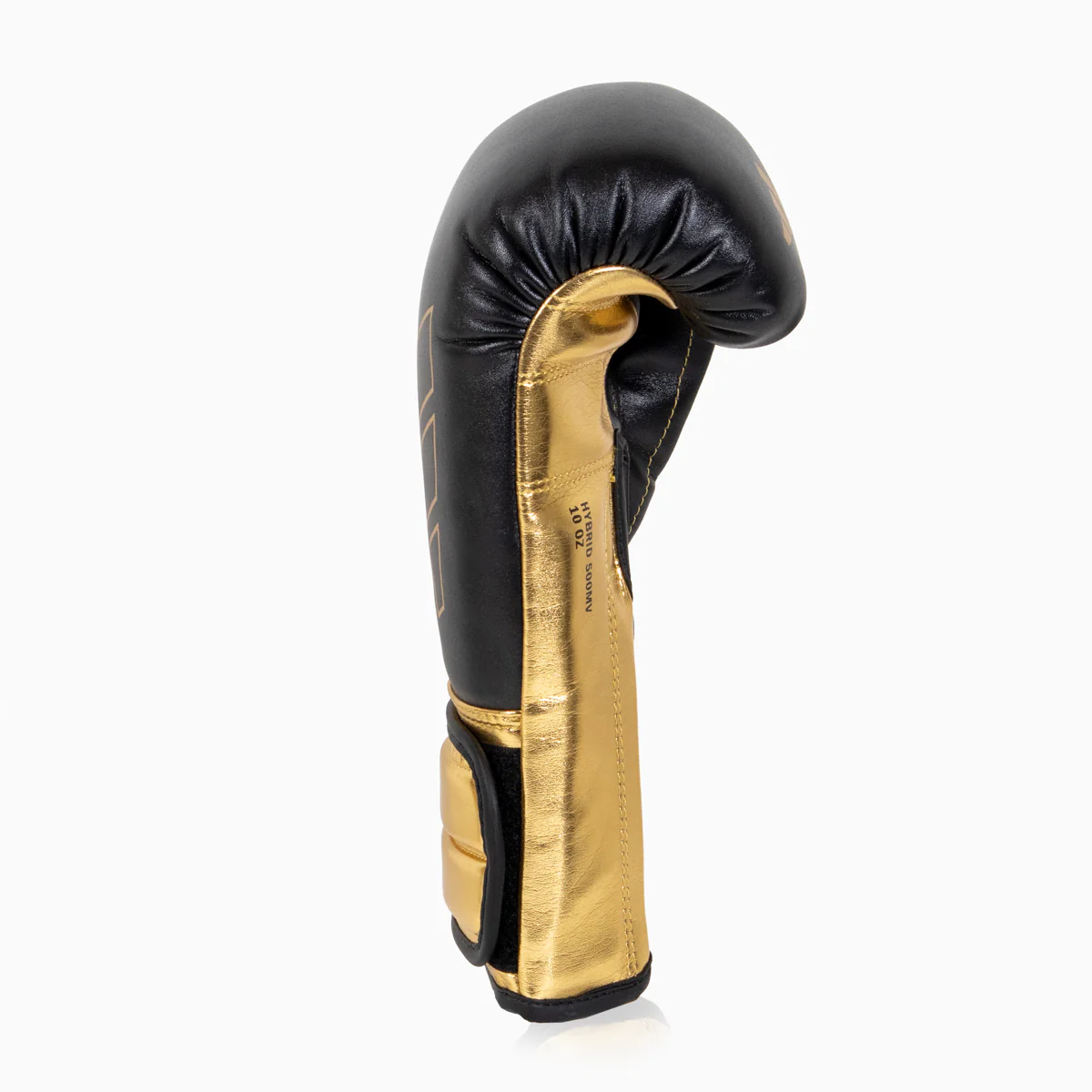 Guantes de boxeo Adidas Hybrid 500 Pro con Velcro Negro-oro - Image 2