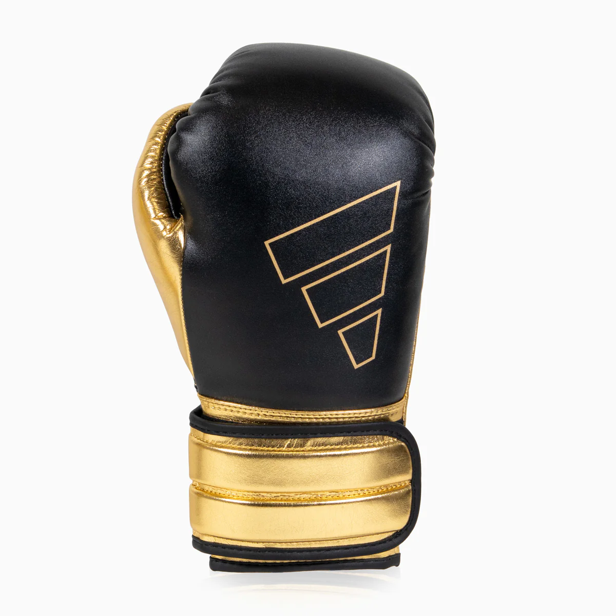 Guantes de boxeo Adidas Hybrid 500 Pro con Velcro Negro-oro - Image 5
