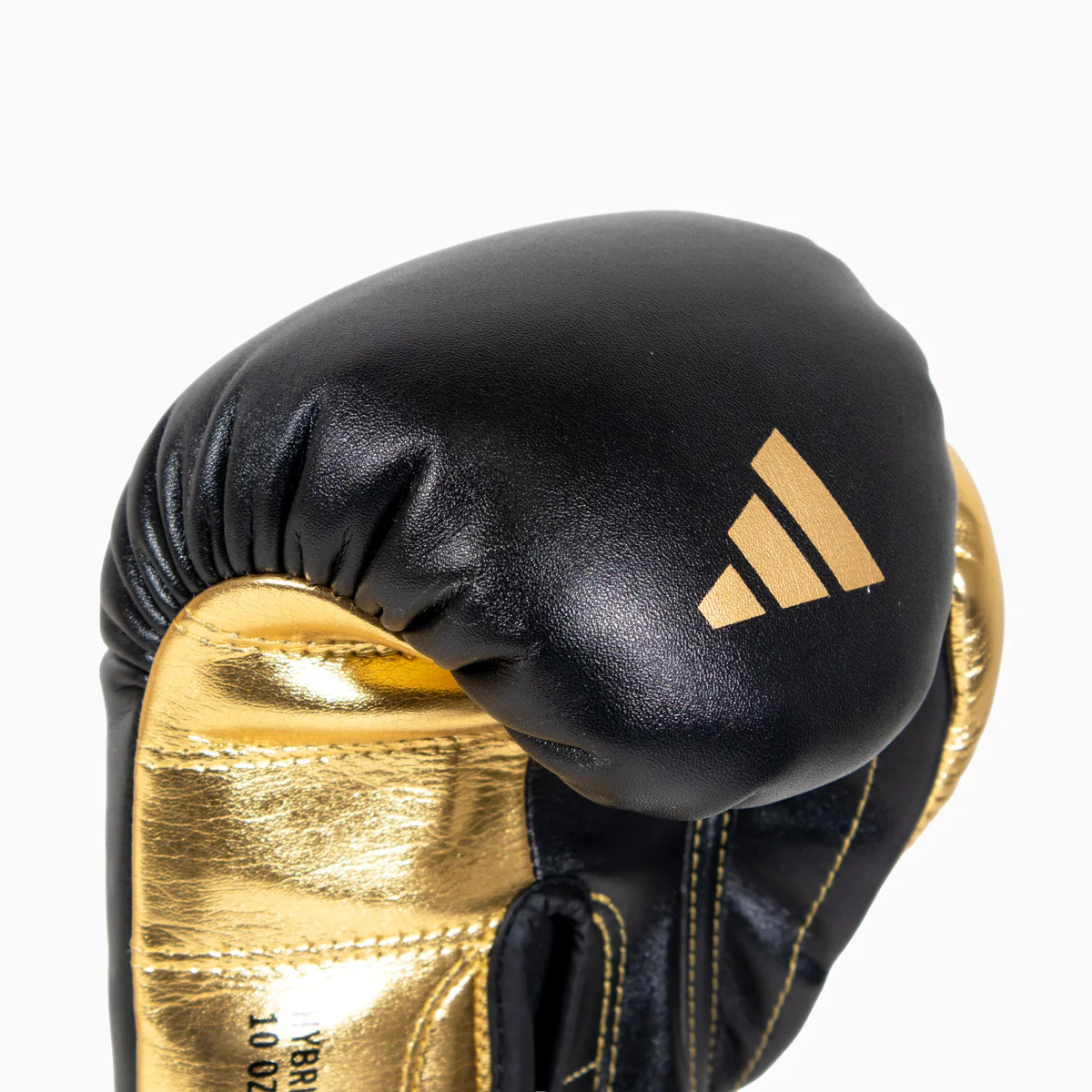 Guantes de boxeo Adidas Hybrid 500 Pro con Velcro Negro-oro - Image 9