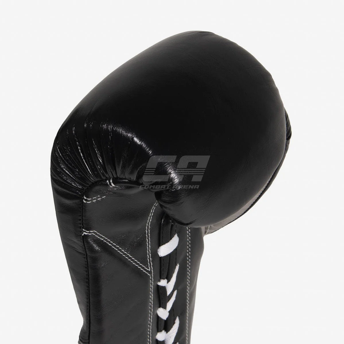 Guantes de boxeo Cleto Reyes Safetec CB4 Negro-plata con cordones - Image 8