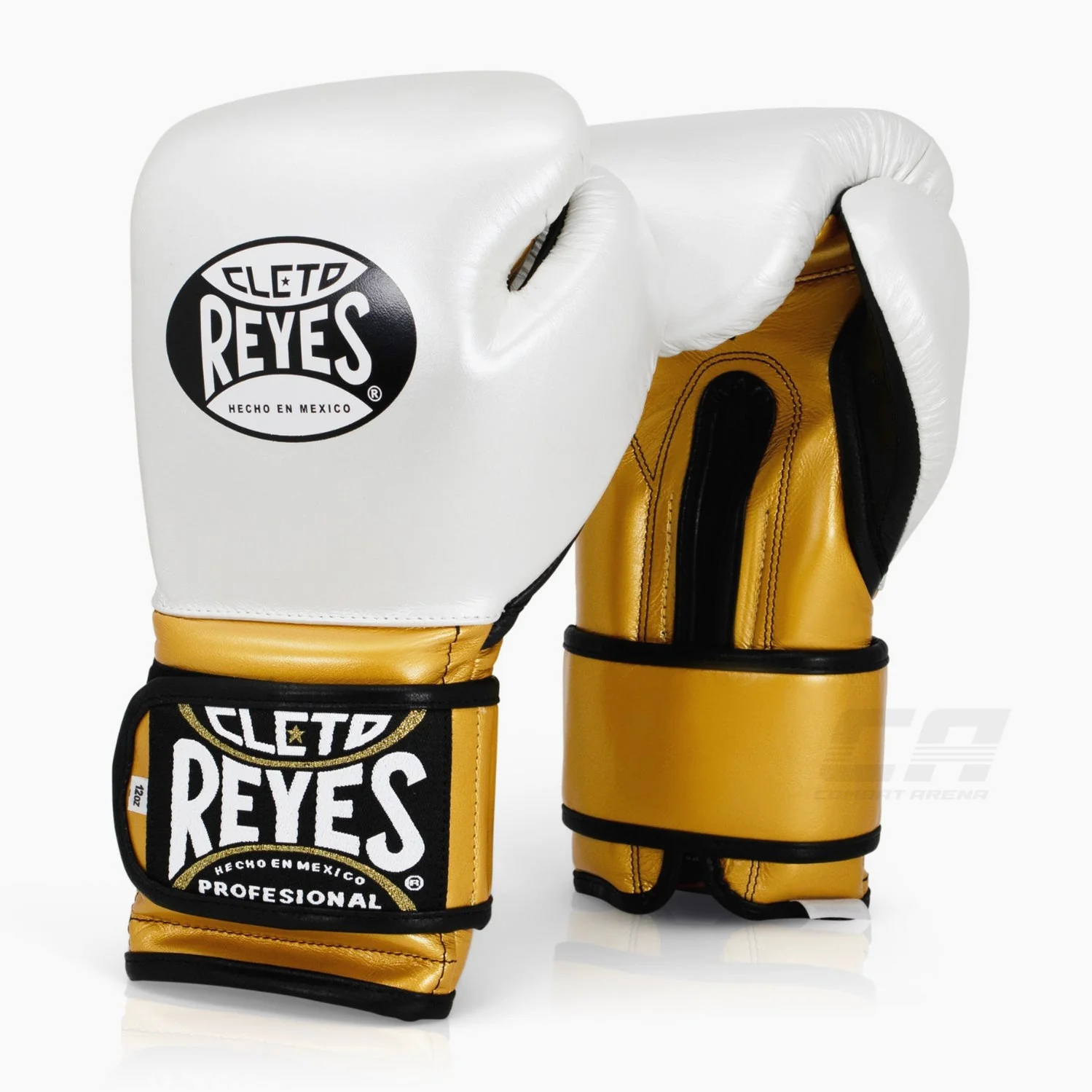 Guantes de boxeo Cleto Reyes Sparring CE6 Perla-oro 