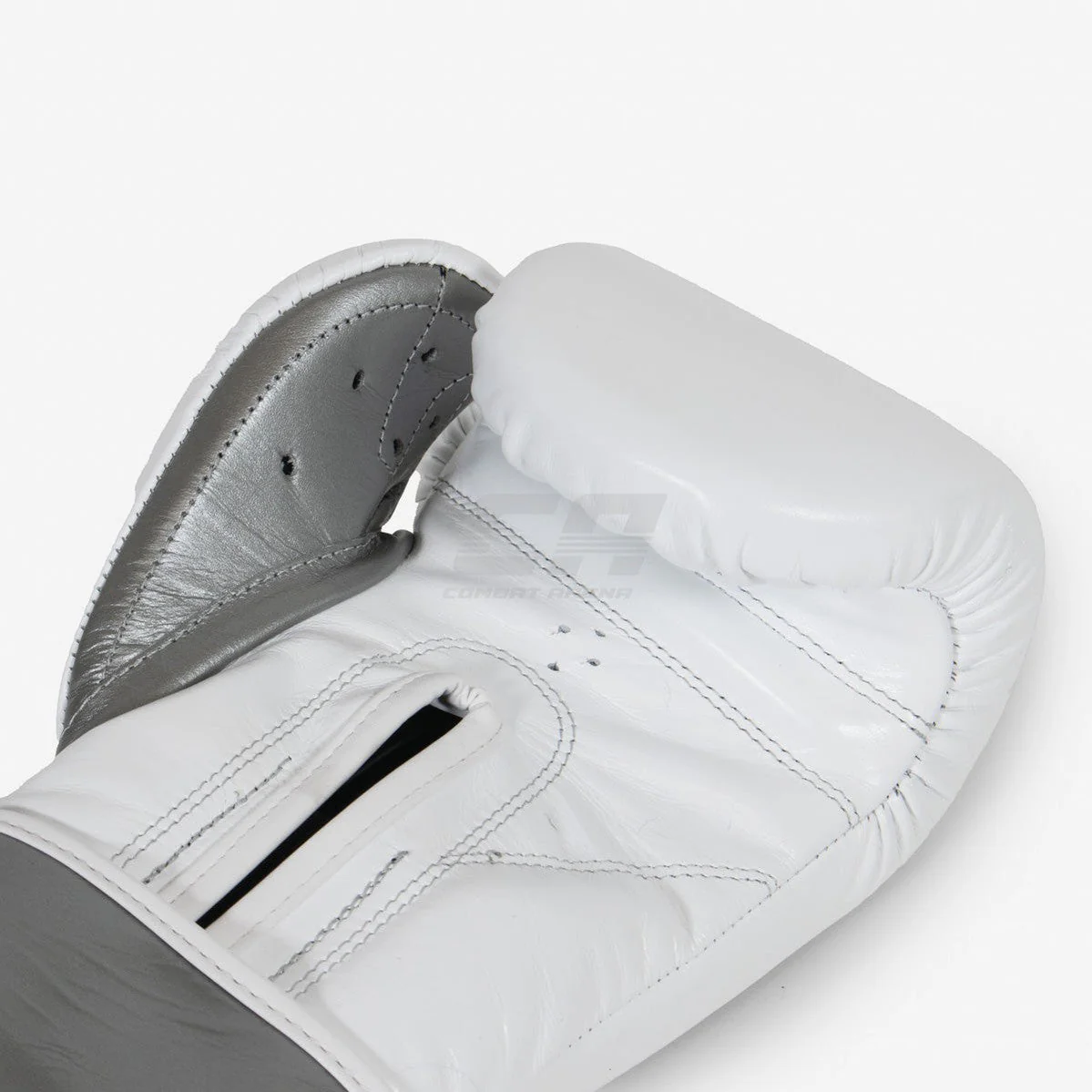 Guantes de boxeo Cleto Reyes Sparring CE6 Blanco-plata Edición Especial - Image 8
